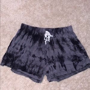 Gray Tie-Dye Summer Shorts